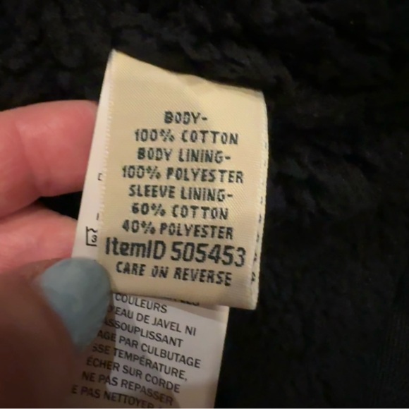 LL Bean Women's Large Shacket Scotch Plaid Fleece Lined Hoodie Purple Flannel - Picture 10 of 12